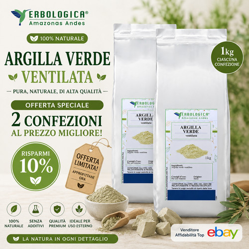 Argilla verde ventilata 2x1kg - argilla,