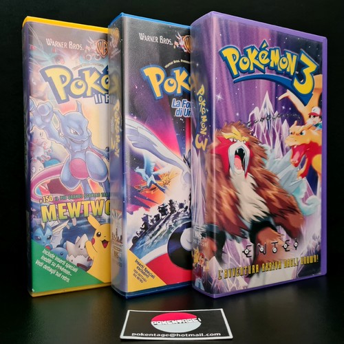Lotto pokemon film vhs mew - pokemon,