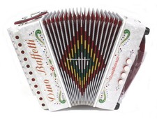 Dino Baffetti organetto diatonico sol ART.41 White