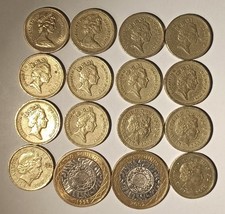 Lotto Di N°16 Monete U.K. Da 1/2 Sterline (Pounds) Conservazione Fra BB/SPL