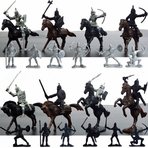28pcs set cavalieri medievali - 28pcs/set,