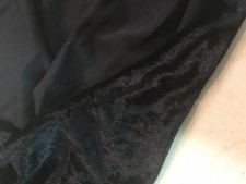 Tessuto tipo ciniglia nera - tessuto,