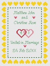 Punto Croce Matrimonio Kit