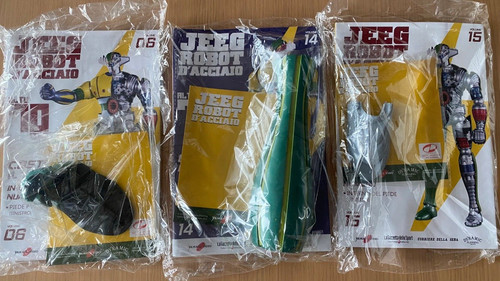 Lotto jeeg robot acciaio - jeeg, d'acciaio