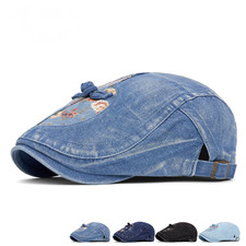 Cappello piatto uomo denim