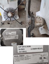 MOTORE ventola ZIEHL-ABEGG FC091-SDS.7Q.V7 380V-400V - SENZA PALE USED