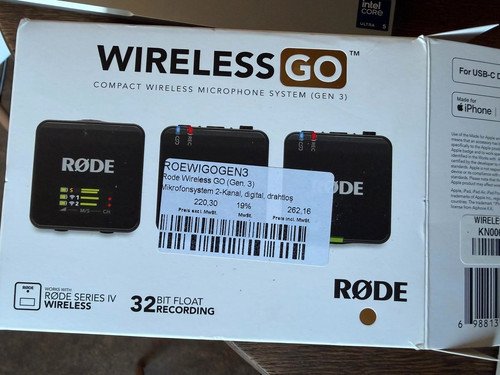 Rode wireless gen set - wireless,
