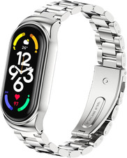 Acciaio Cinturino Compatibile Con Xiaomi Mi Band 7, Cinturini Metallo in Acciaio