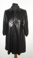 VESTITO A CAMICIA ZARA IN ECO PELLE  Tg XS COMPRALO SUBITO
