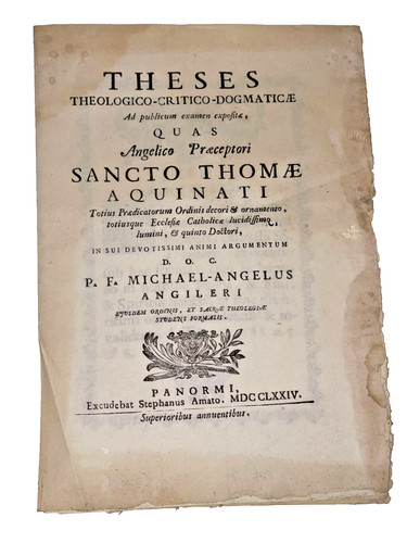 1774 palermo theses - 1774,