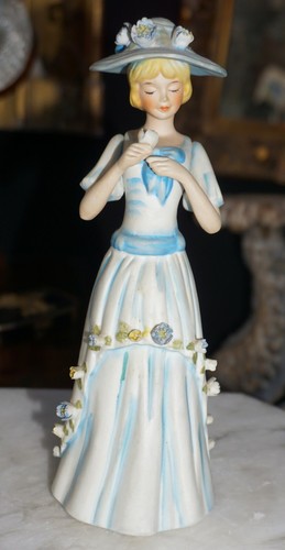 Porcellana capodimonte dama - porcellana,
