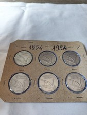 6monete Repubblica Italiana,Da 10lire Del1954