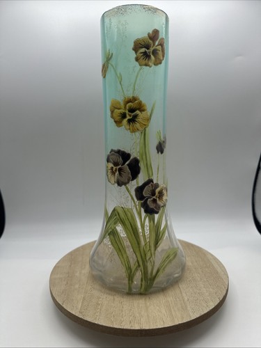 Vaso fiori viola smaltata - vaso,
