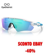 Oakley radar ev path Lente prizm sapphire ,  Montatura polished white