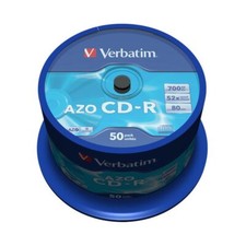 CD-R AZO Verbatim 700 MB in confezione da 50 cd-r - 43343