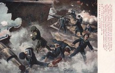 A3733) MARINA, WW RUSSO GIAPPONESE, IL VARYAG A CHEMULPO IL 9/2/1904.