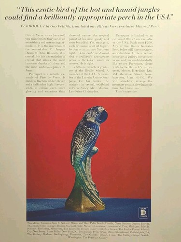 Statua pappagallo cristallo