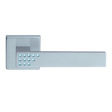 MEZZA MANIGLIA A PER PORTE BLINDATE DESTRA CON SWAROVSKI CROMO O LUCIDO