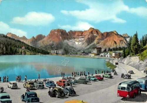 Cartolina dolomiti lago - cartolina,