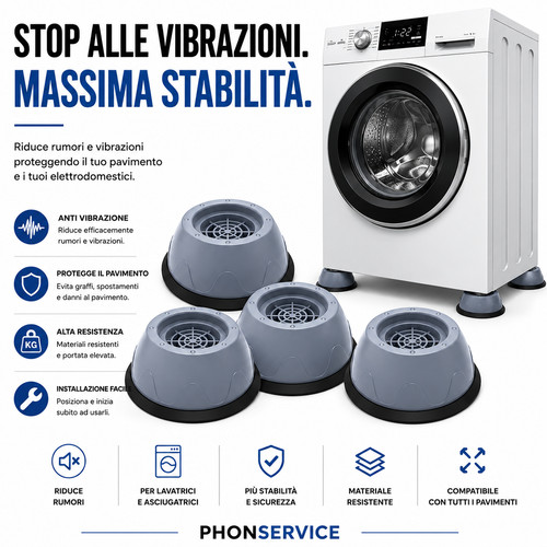 Set piedini cuscinetti - 4,