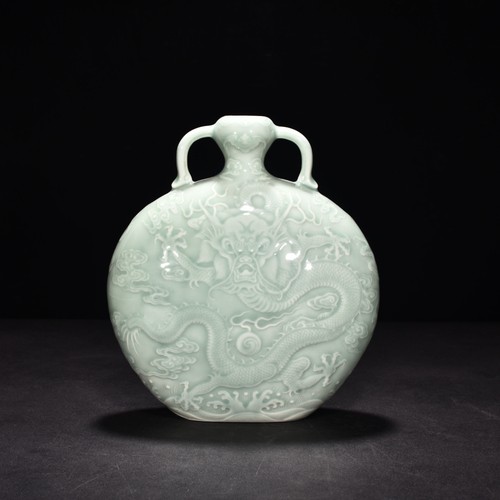 Antico vaso piatto porcellana