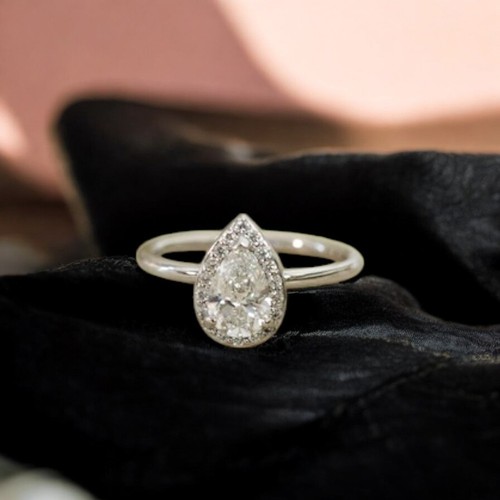 Anello con diamanti alta - anello, di