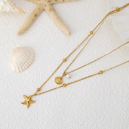 Collana con ciondolo perle