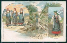 Vercelli Fobello Valle Mastellone Costumi cartolina RT3246