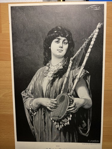 Illustrazione antica odalisca
