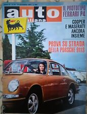 AUTO ITALIANA  N° 50 15 DICEMBRE 1966 PROVA SU STRADA PORSCHE 911 - FERRARI P4