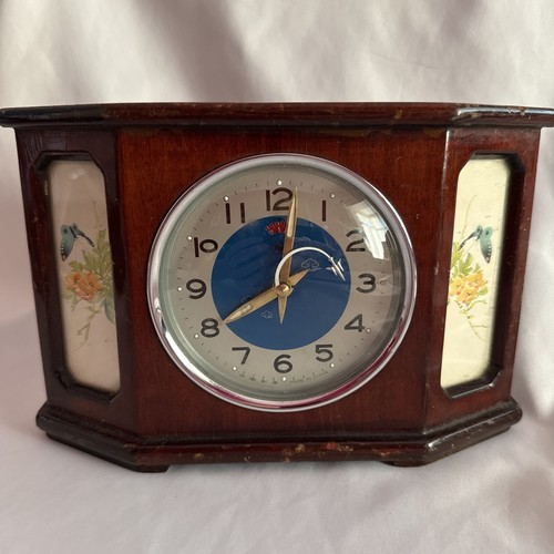 Vintage oshiba wooden alarm - vintage,