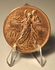 10 Centesimi 1911 Vittorio Emanuele III 50° Anniversario Regno Italia Rame Rosso