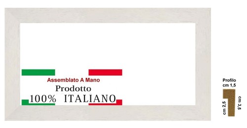 Cornice legno bianca a - cornice,