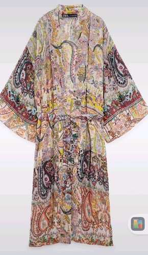 Giacca kimono lunga stampata - giacca,