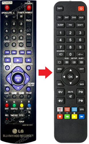 Telecomando ricambio per lg - telecomando,