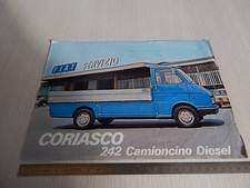 BROCHURE ORIGINALE FIAT CAMION 242 CORIASCO MONOPAGINA DEPLIANT PROSPEKT