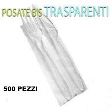 500 BIS SET POSATE TRASPARENTI