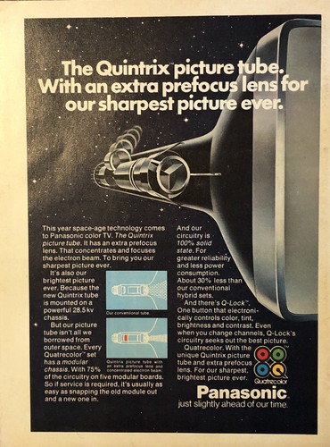 Panasonic quintrix 1974 - quintrix, tv