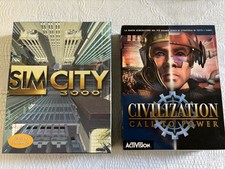 SIM City 3000 - Civilization  Pc Game Big Box Retro Vintage Completi Come Nuovi