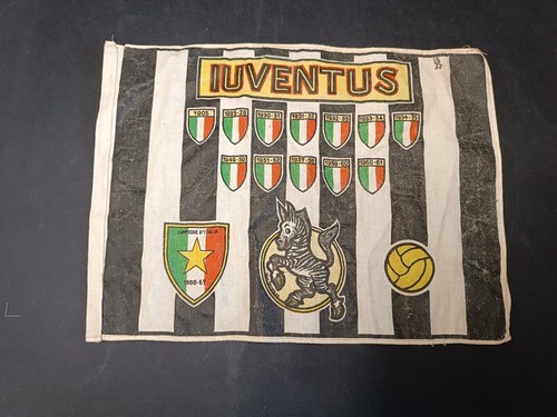 Bandiera stoffa juventus - bandiera, in
