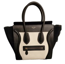 CELINE Modello Luggage Borsa a Mano In Vera Pelle - Particolari In Camoscio.