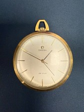 Orologio da tasca vintage OMEGA De Ville 601 oro pieno carica manuale 44 mm