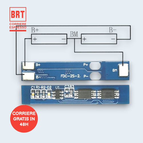 Bms circuito controllo - 2s,