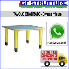 Tavolo quadrato da asilo