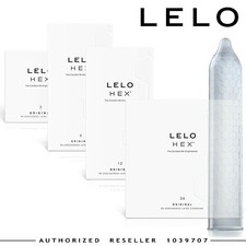 Lelo HEX Condoms Original - Preservativi Rivoluzionari Sottili Nuova Concezione