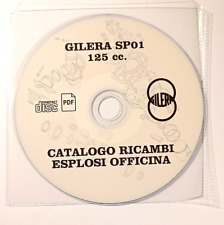 CD MANUALE CATALOGO RICAMBI con ESPLOSI OFFICINA - GILERA SP01 125