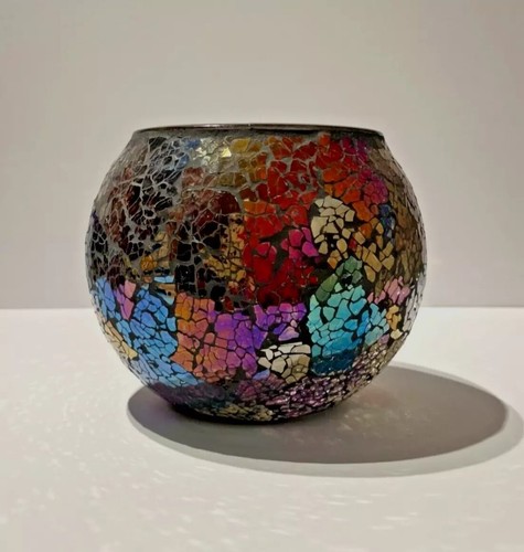 Vaso rotondo mosaico - vaso,