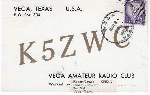 Scheda radio qsl 1961 vega - scheda,