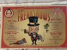 SFO 3 FREAKSHOWS poster