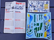 KIT BMW M1 TURBO BURAGO METAL SCALA 1/24 REF. 5169 CATALOGO DECAL ISTRUZIONI